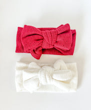 Load image into Gallery viewer, White Knit Topknot Headband
